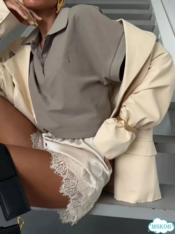 Yves saint laurent Стильное поло, 2 цвета фото 9