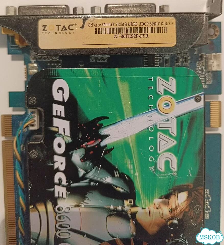 Видеокарта Zotac GeForce 8600 GT 512MB DDR3 PCI-E фото 6