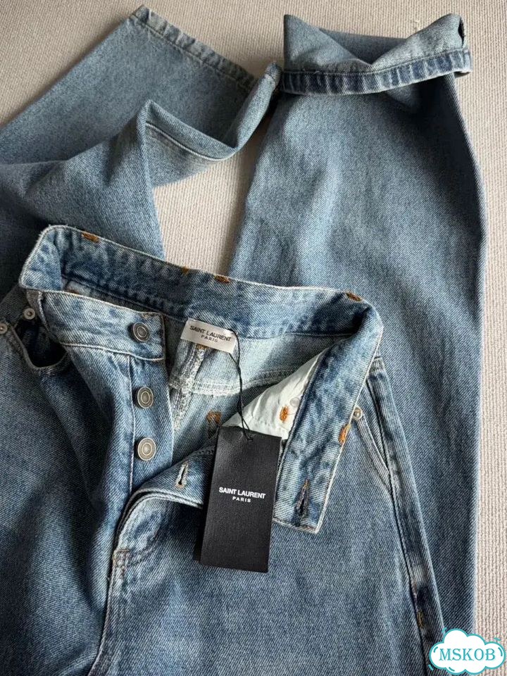 Yves saint laurent джинсы прямые фото 4