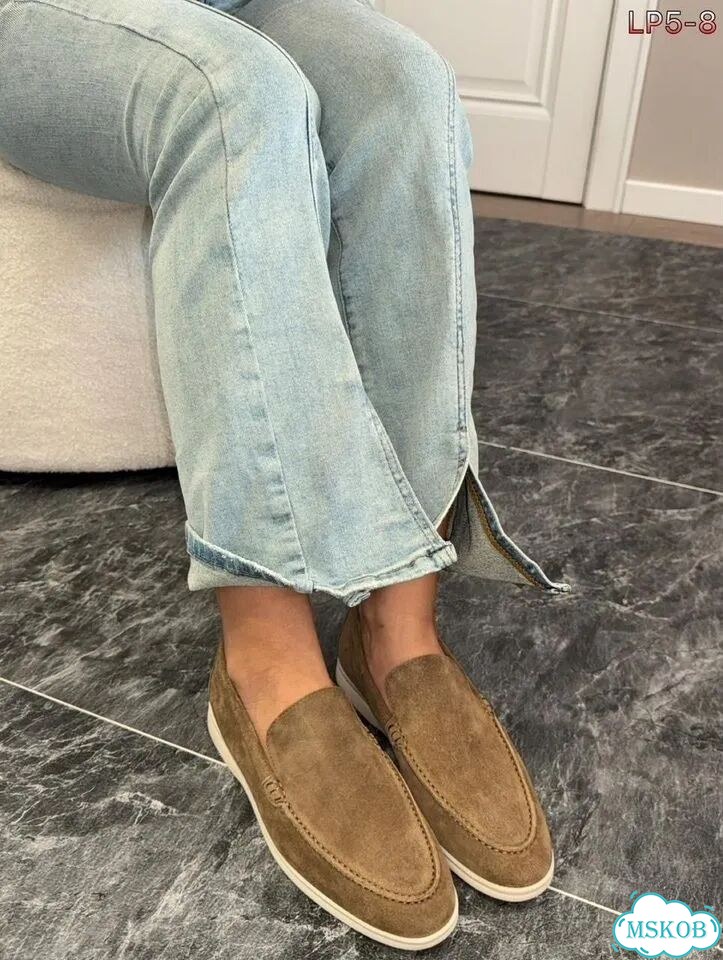 Лоферы замшевые Loro Piana Brown 35-40 фото 2