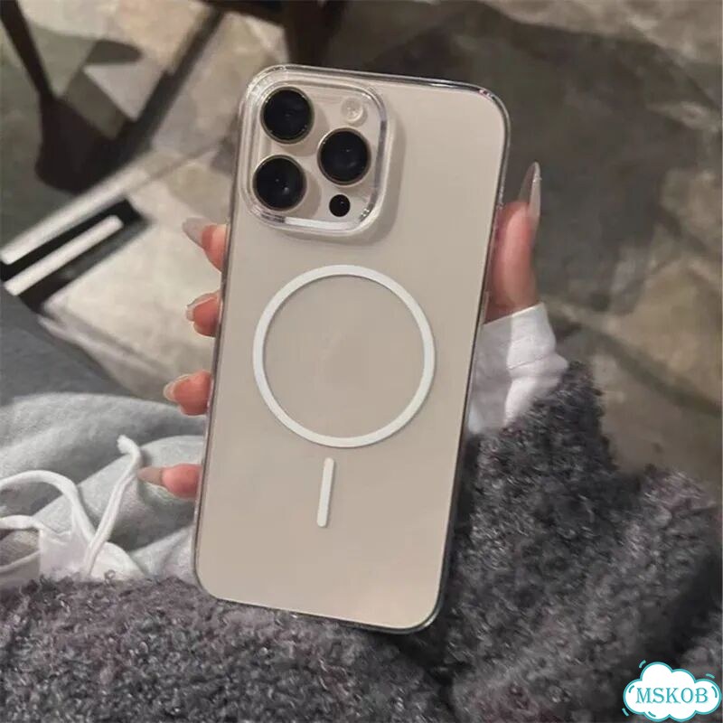 Белый чехол MagSafe для iPhone 16 Pro Max фото 1