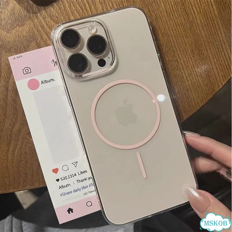 Белый чехол MagSafe для iPhone 16 Pro Max фото 6