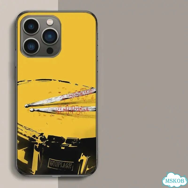 Чехол для телефона с музыкальным инструментом для iPhone 15 14 13 Желтый, QH257-6, iPhone 12 Pro Max фото 1