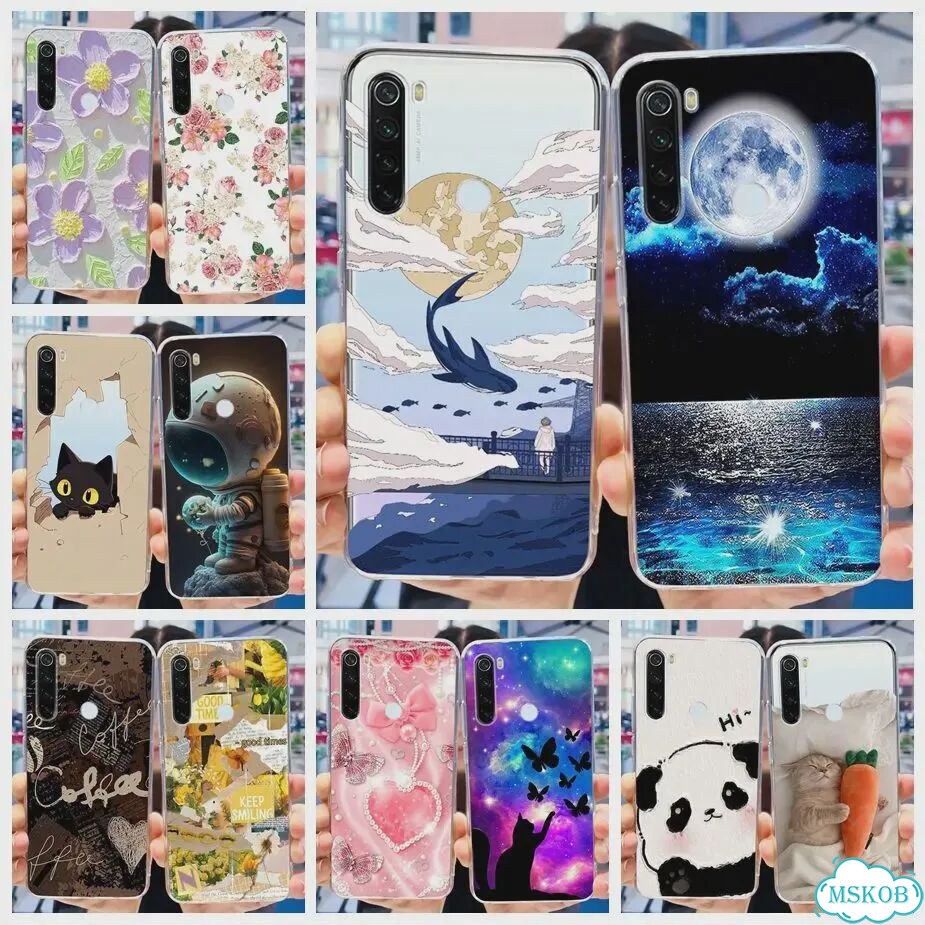 Чехол для Xiaomi Redmi Note 8, Note 8T, чехол с рисунком, прозрачный силиконовый чехол для телефона фото 2