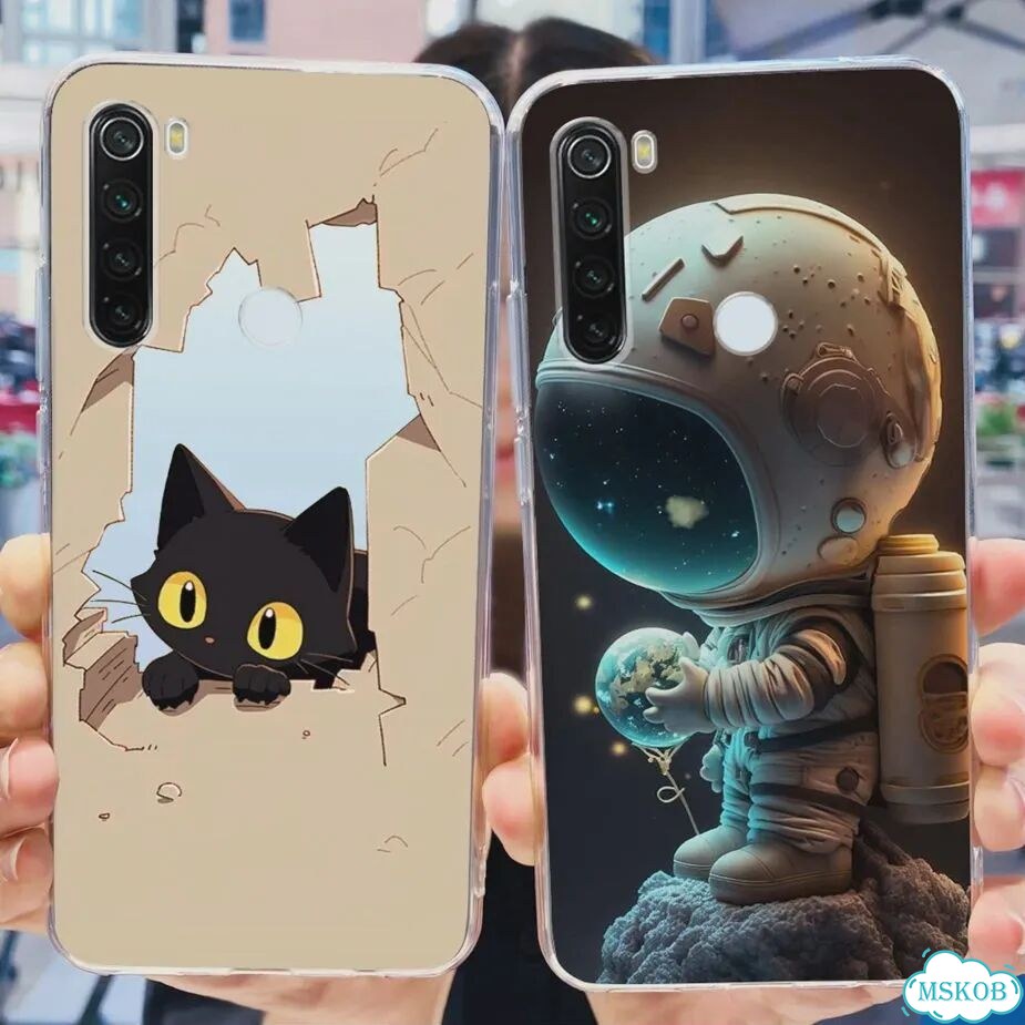 Чехол для Xiaomi Redmi Note 8, Note 8T, чехол с рисунком, прозрачный силиконовый чехол для телефона фото 5