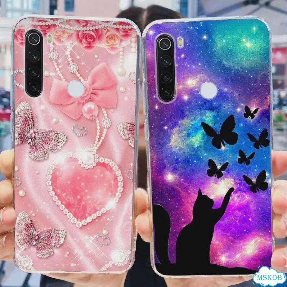 Чехол для Xiaomi Redmi Note 8, Note 8T, чехол с рисунком, прозрачный силиконовый чехол для телефона фото 6
