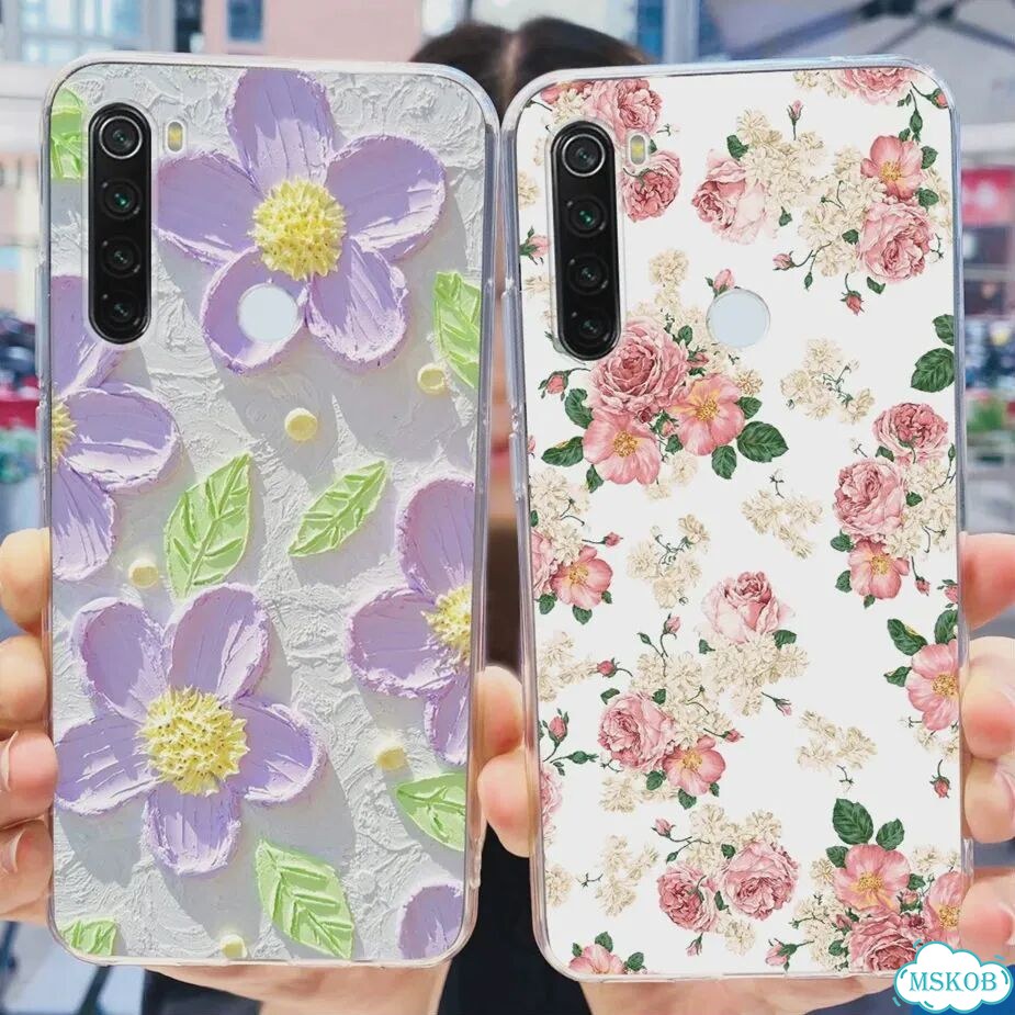 Чехол для Xiaomi Redmi Note 8, Note 8T, чехол с рисунком, прозрачный силиконовый чехол для телефона фото 7