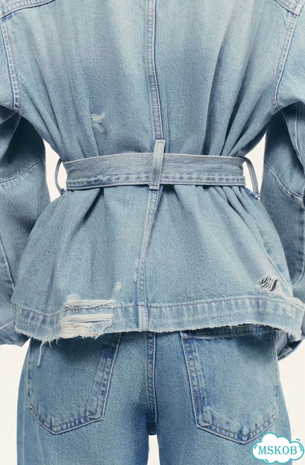 Джинсовая куртка Zara в наличии S, M, L фото 6