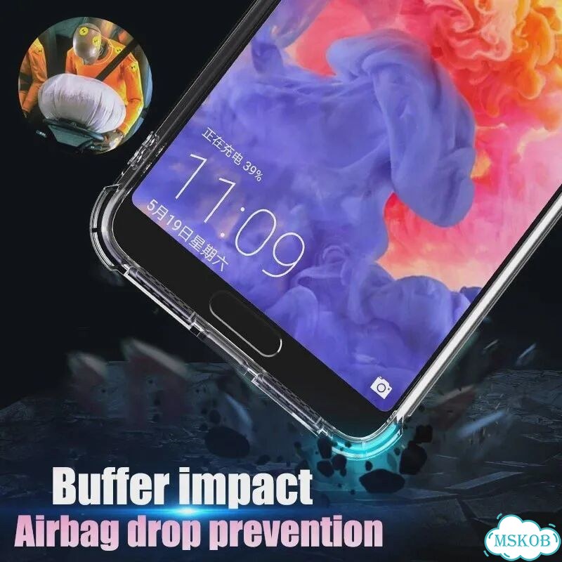 Противоударный прозрачный чехол для Huawei P30 P40 P20 P50 Pro Lite Honor 50 60 Pro For Huawei P30 фото 5