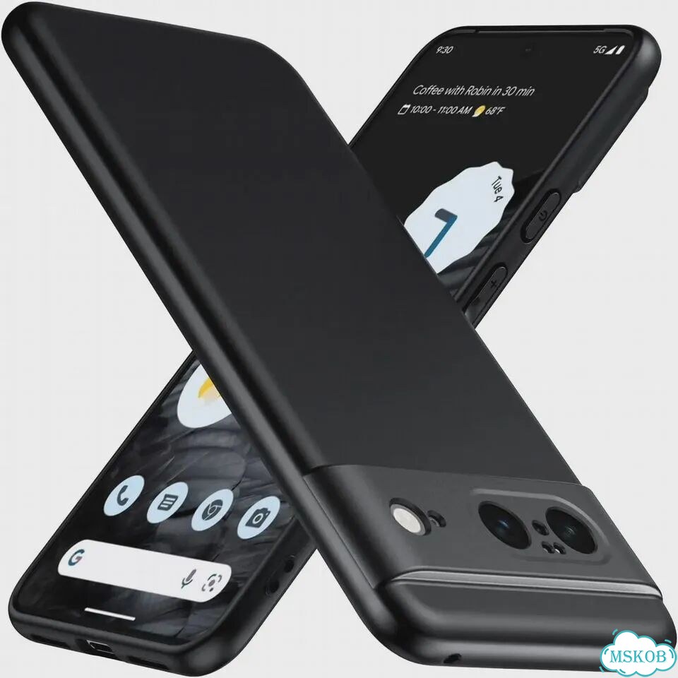 Ультратонкий черный матовый мягкий чехол из тпу для Google Pixel 8 8A Pro 7 7A 6A 6 фото 1