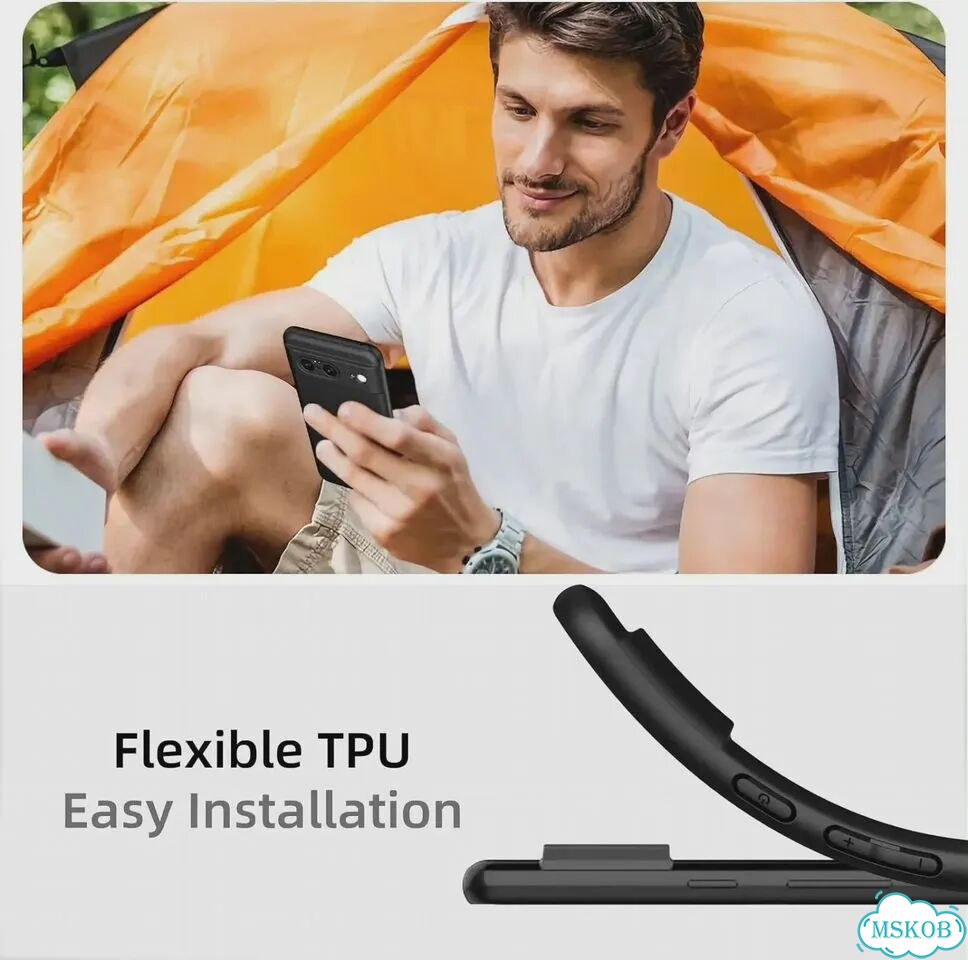 Ультратонкий черный матовый мягкий чехол из тпу для Google Pixel 8 8A Pro 7 7A 6A 6 фото 5