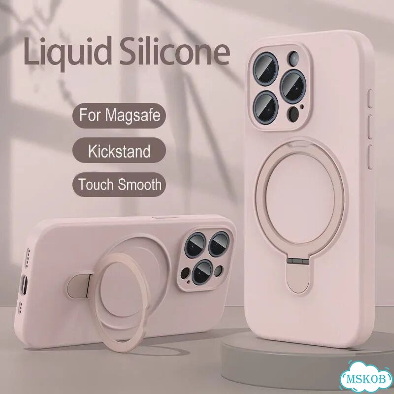 Розовый чехол для iPhone 11 с кольцом и подставкой фото 2