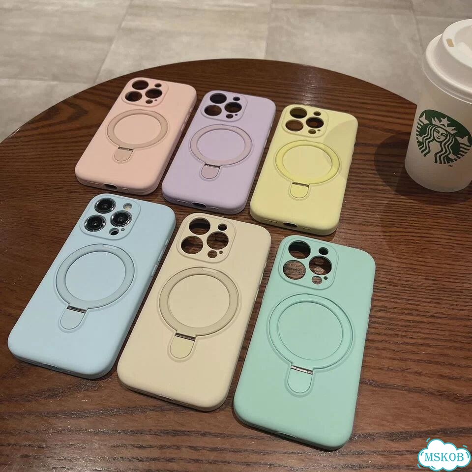 Розовый чехол для iPhone 11 с кольцом и подставкой фото 7