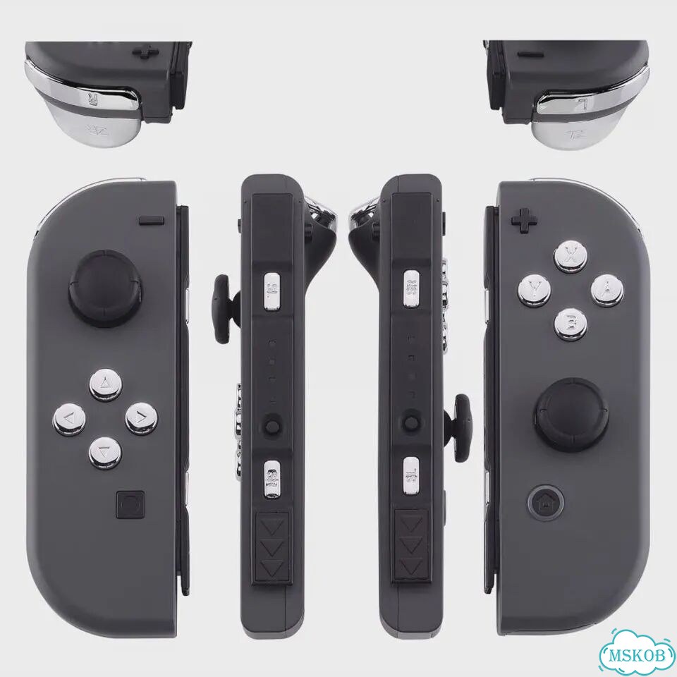 Кнопки для Nintendo Switch JoyCon Chrome Sliver фото 4