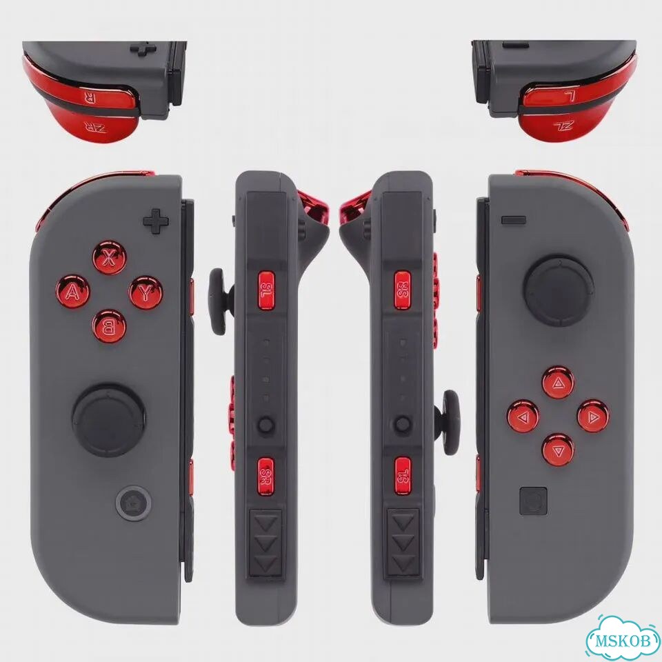 Кнопки для Nintendo Switch JoyCon Chrome Sliver фото 5