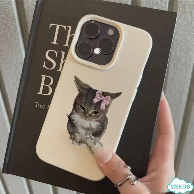 Чехол для мобильного телефона с милым котом, собакой и животным узором для iPhone 17, 16, 15, 14 Plu фото 6