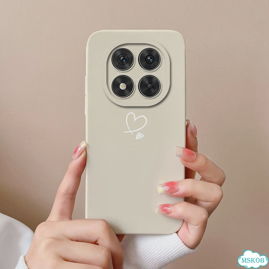 Чехлы для телефонов Redmi Note 14 Pro Plus 5G, мягкие жидкие силиконовые защитные чехлы с красивым с фото 1