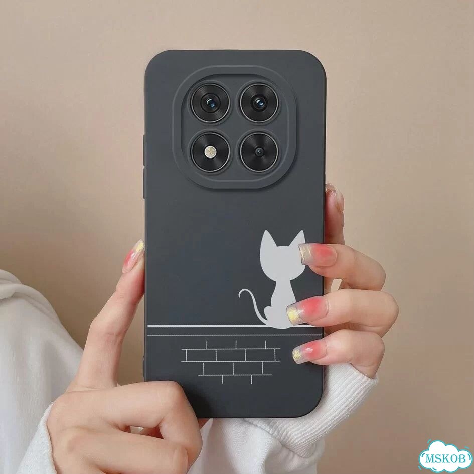 Чехлы для телефонов Redmi Note 14 Pro Plus 5G, мягкие жидкие силиконовые защитные чехлы с красивым с фото 3