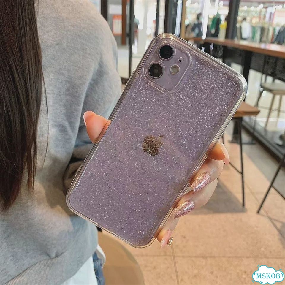 Чехол для iPhone XR, Star, блестки, прозрачный, тпу фото 3