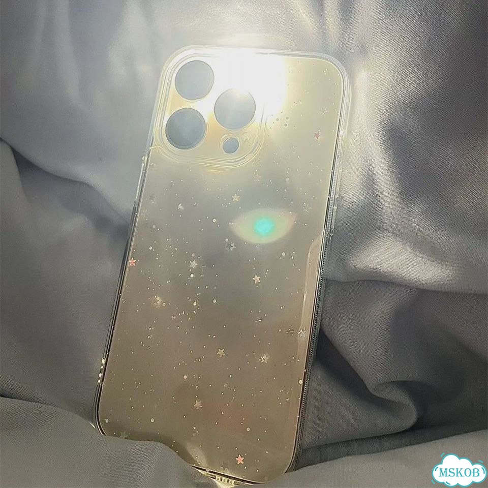 Чехол для iPhone XR, Star, блестки, прозрачный, тпу фото 4
