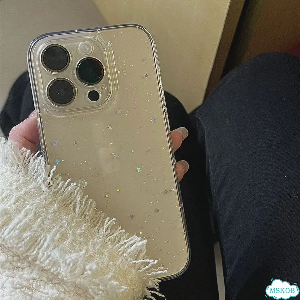 Чехол для iPhone XR, Star, блестки, прозрачный, тпу фото 5