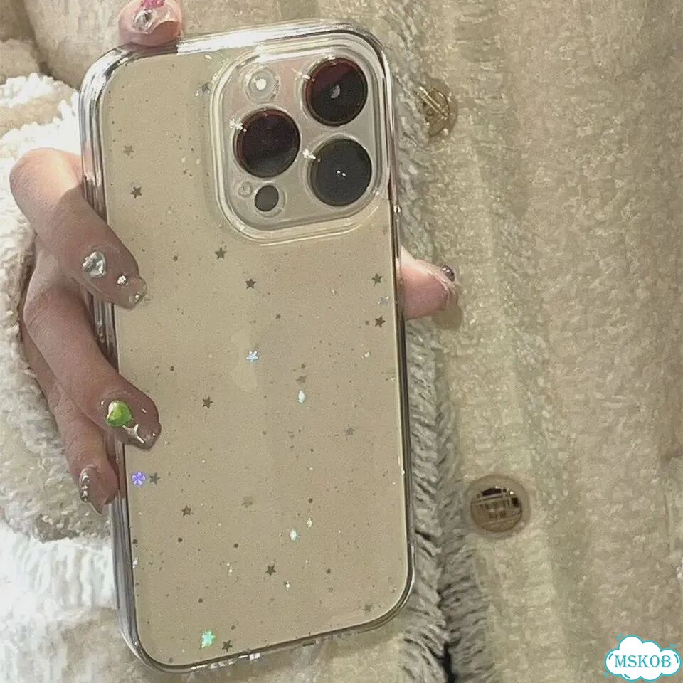 Чехол для iPhone XR, Star, блестки, прозрачный, тпу фото 6