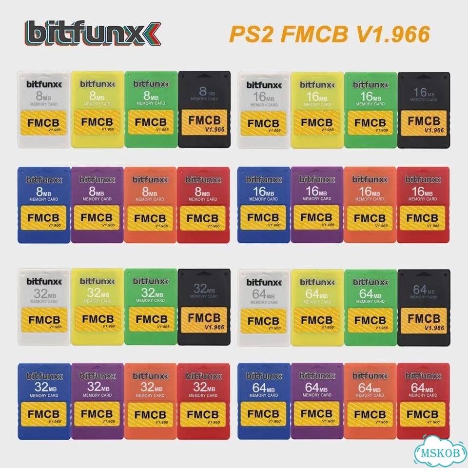 BitFunx fmcb 16MB v1.966 карта памяти для PS2 (red) фото 2