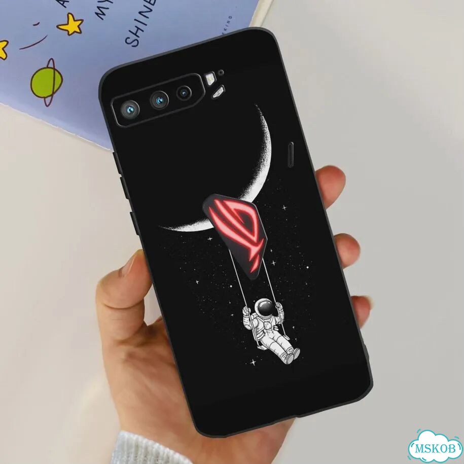 Силиконовый чехол для телефона Asus ROG Phone 3 чехол ZS661KS, симпатичный бампер с астронавтом, мат фото 1