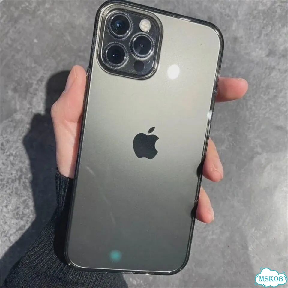 Черный прозрачный чехол для iPhone 14 Pro фото 2