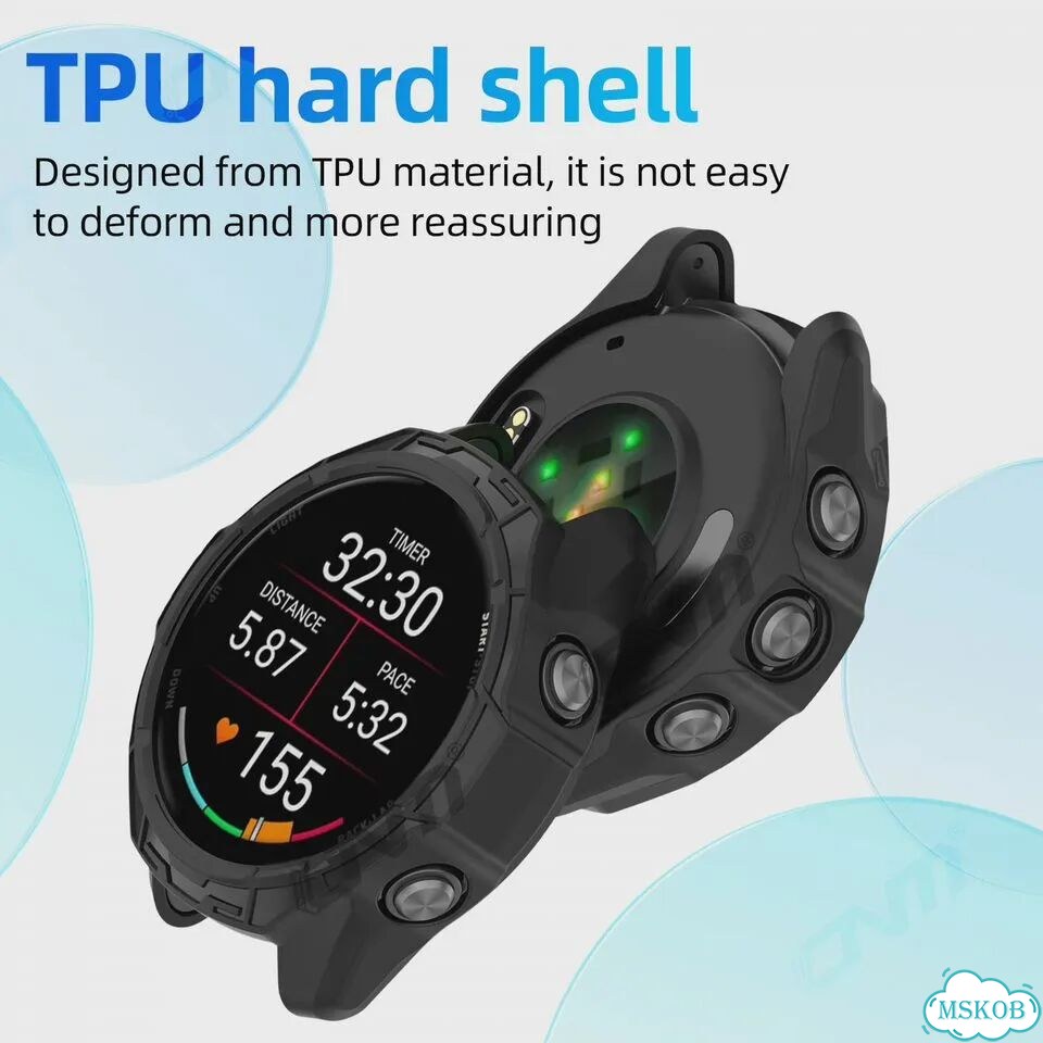 Силиконовый чехол для Garmin Forerunner 970/570, розовый фото 5