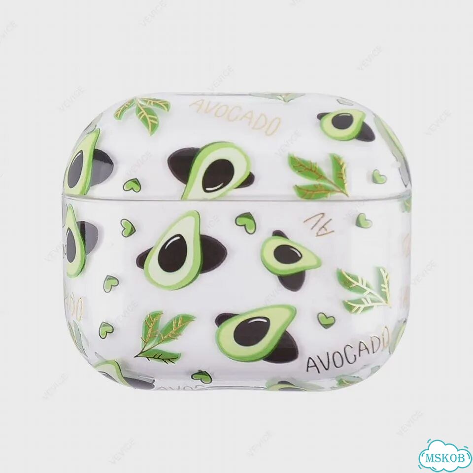 Прозрачный чехол для AirPods vevice с фруктовым узором For Airpods Pro, 01 фото 1