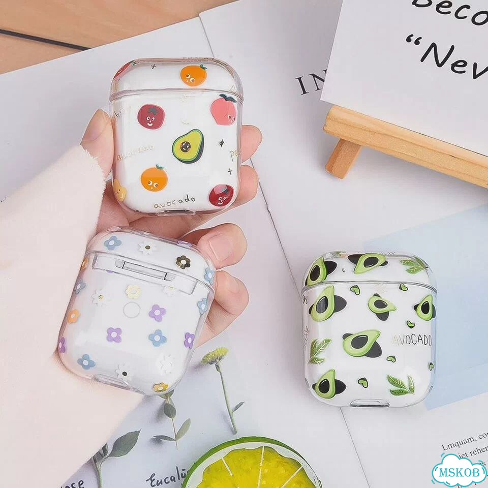 Прозрачный чехол для AirPods vevice с фруктовым узором For Airpods Pro, 01 фото 3