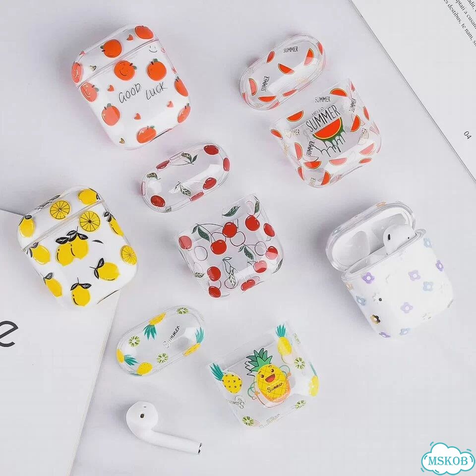Прозрачный чехол для AirPods vevice с фруктовым узором For Airpods Pro, 01 фото 4