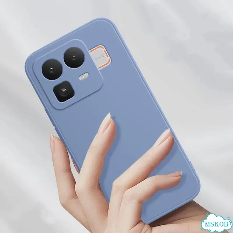 Чехол из жидкого силикона для Realme Neo8, мягкий чехол-накладка из тпу с защитой камеры Light Green фото 4