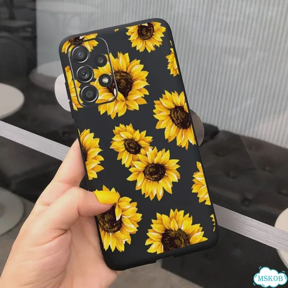 Чехол для Samsung A23 M23, женские модные чехлы с рисунком подсолнухов и маргариток для Samsung Gala фото 1