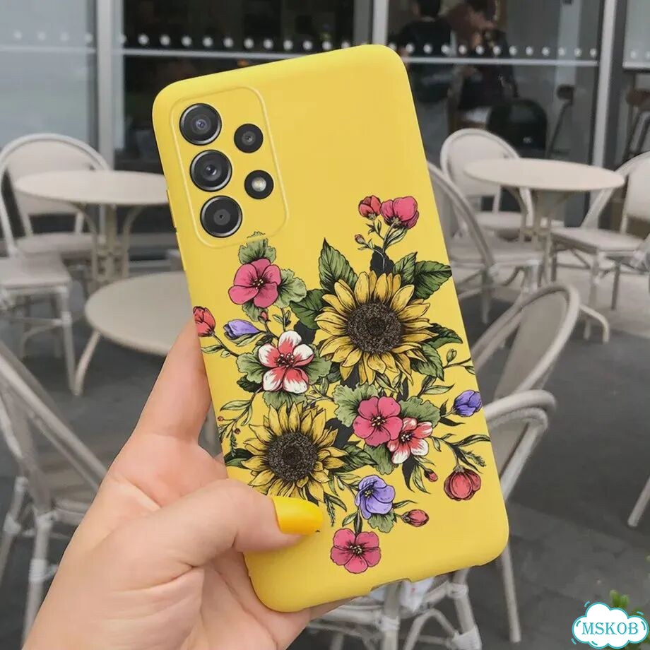 Чехол для Samsung A23 M23, женские модные чехлы с рисунком подсолнухов и маргариток для Samsung Gala фото 7