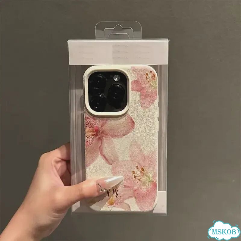 Чехол для телефона с принтом розовых лилий для iPhone 17 16 15 14 13 12 iPhone 12 Про, white-y42912 фото 5