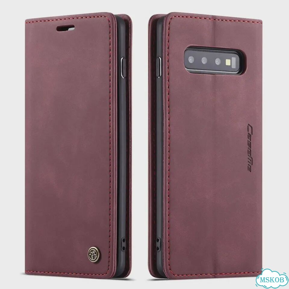 Кожаный чехол для Samsung Galaxy S10 S9 S8 Plus S7 Edge,CaseMe Ретро кошелек, магнитный держатель дл фото 1