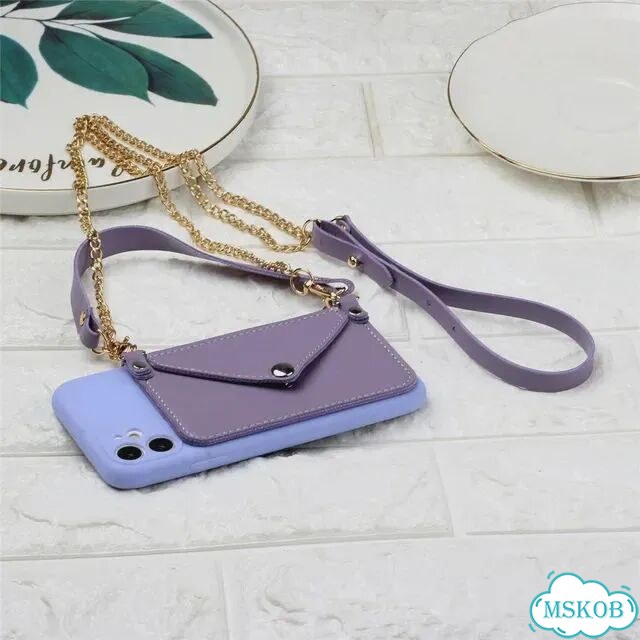 Фиолетовый чехол для Honor X8 с ремешком и кошельком фото 1