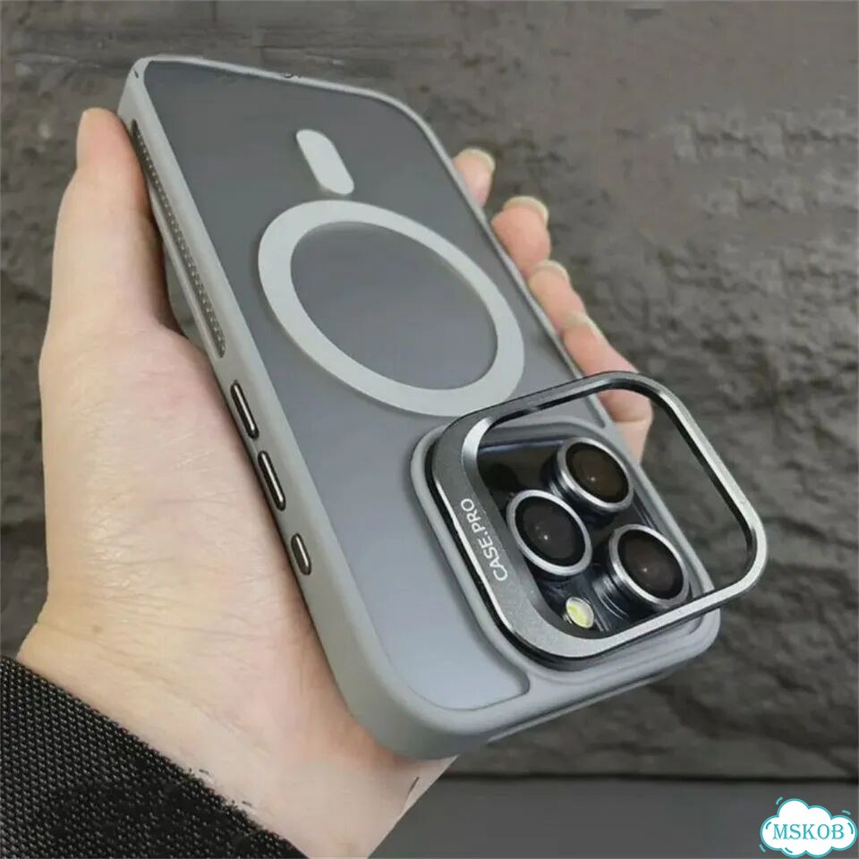 Роскошный матовый прозрачный чехол Magsafe с магнитной Фиолетовый, Purple, for iPhone 15 фото 2