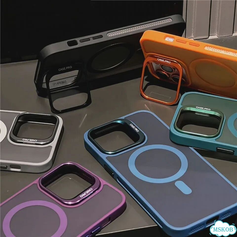 Роскошный матовый прозрачный чехол Magsafe с магнитной Фиолетовый, Purple, for iPhone 15 фото 6