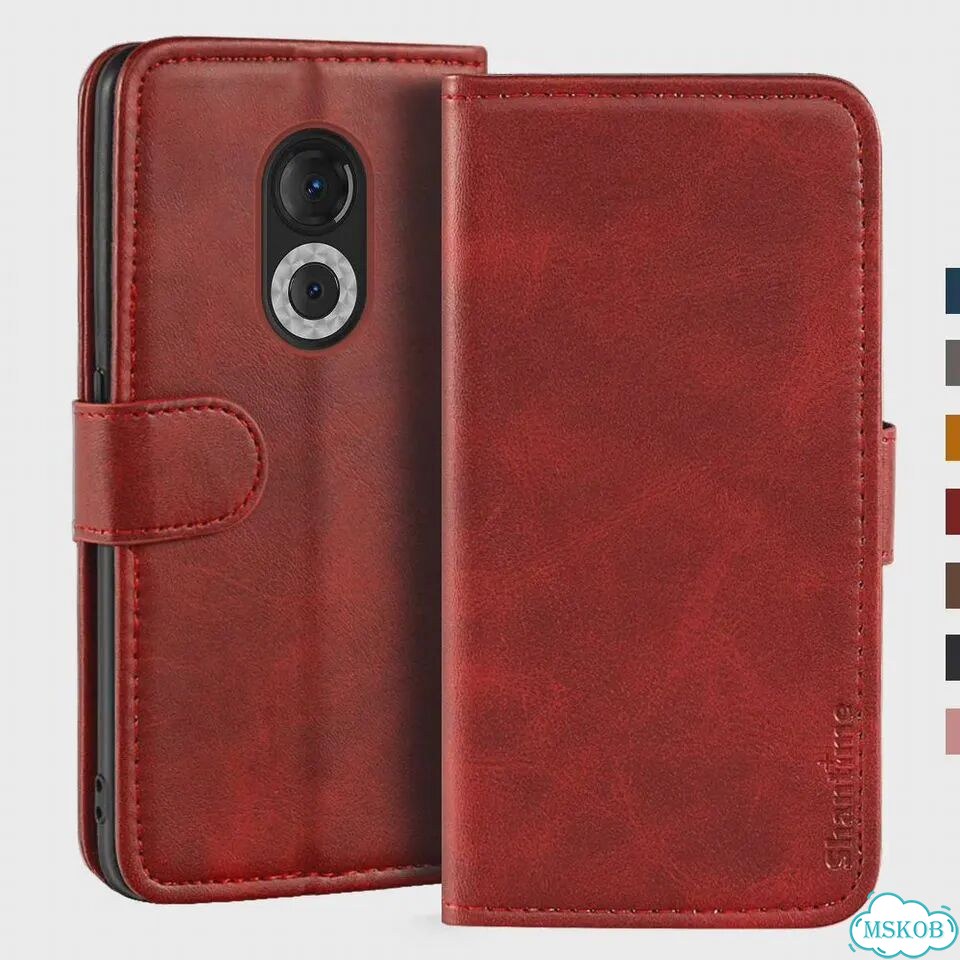 Чехол-книжка на Doogee S61 Pro, бордовый, кожа фото 1