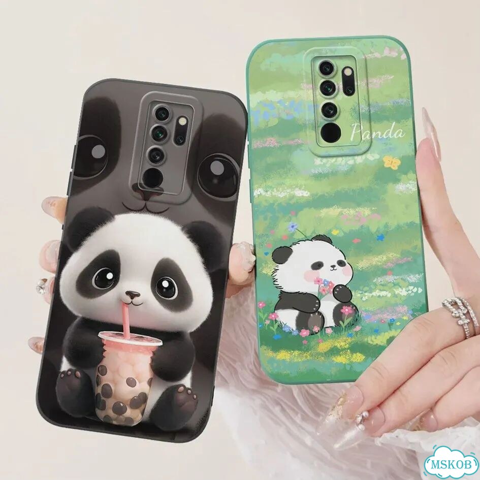 Чехол для Xiaomi Redmi Note 8 Pro с милой пандой, мягкий силиконовый чехол из тпу для телефона Xiomi фото 2