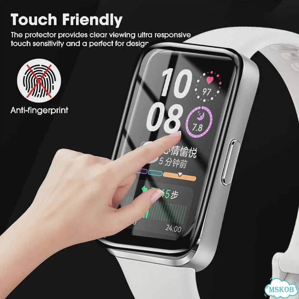 Защитная пленка для Huawei Band 11/11 Pro/10 bappsus прозрачная фото 7