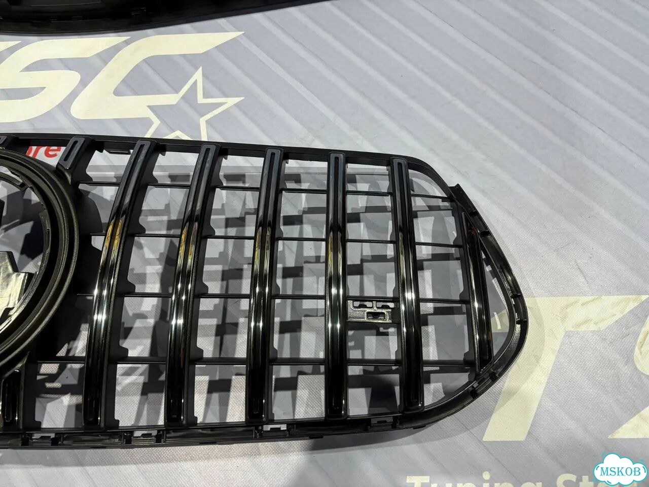 Решетка радиатора Mercedes W167 GLE GT стиль фото 3
