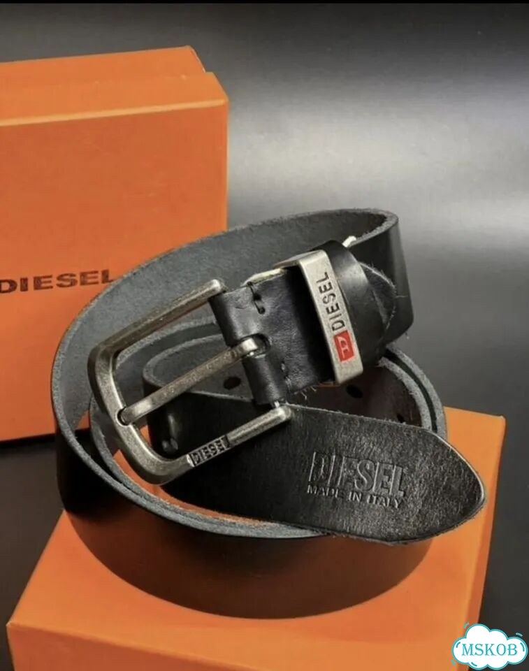 Мужской ремень Diesel натуральная кожа фото 1