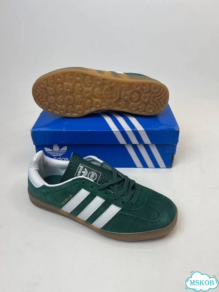 Кроссовки Adidas gazelle зеленые фото 5