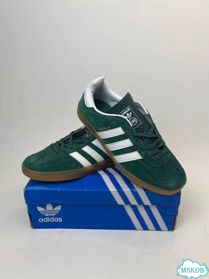 Кроссовки Adidas gazelle зеленые фото 6