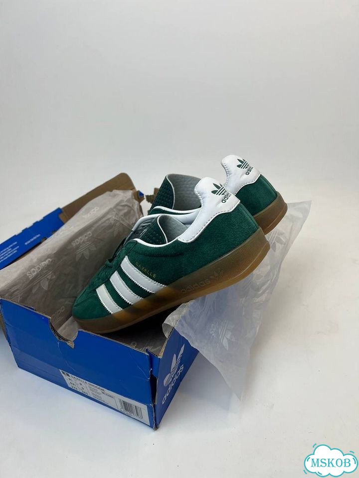 Кроссовки Adidas gazelle зеленые фото 7