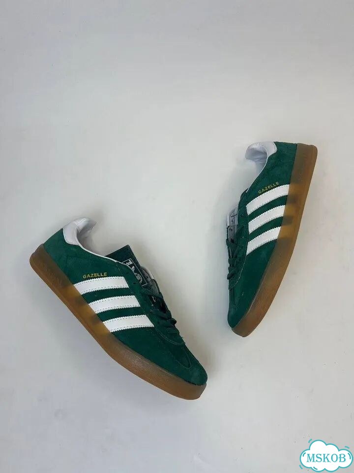 Кроссовки Adidas gazelle зеленые фото 8